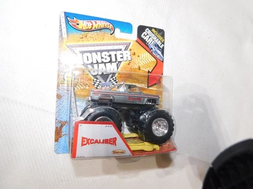2013 Hot Wheels Monster Jam Excaliber Vintage & Crushable Car 1/64 Scale Truck