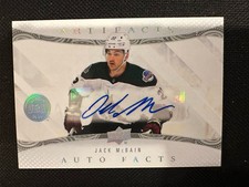 2024-25 Upper Deck Artifacts Hockey Jack McBain #AF-JM Auto Facts