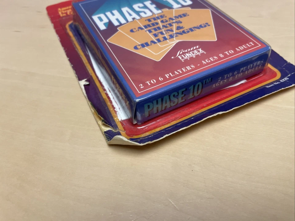 Phase 10 Fundex 1992 Card Game NEW Cards Are Sealed Rummy Type Game - Image 4 of 4