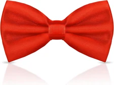 Men's Bow Ties Solid Color Pre-Tied Bow Tie Satin Formal Tuxedo Bowtie Adjustabl