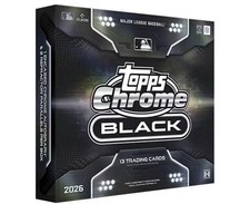 2026 Topps Chrome BLACK Baseball Hobby Box Factory Sealed Lot Of 10 PRESALE