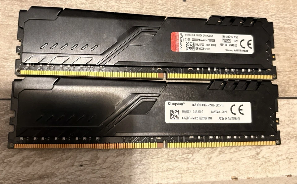 HyperX Fury DDR4 2933MHz / X2 8GB (16GBs Total) / CL17 - Image 2 of 2