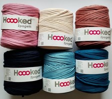 0,05 Euro/m - Hoooked Zpagetti Textilgarn Paket, 6 x uni, 120m/Rolle (P4)