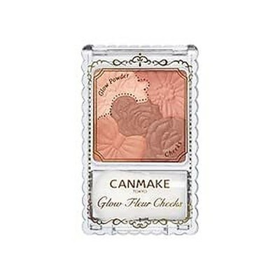Made in JAPAN CANMAKE 12 Cinnamon Latte Glow Fleur Cheeks with Brush + Track Num