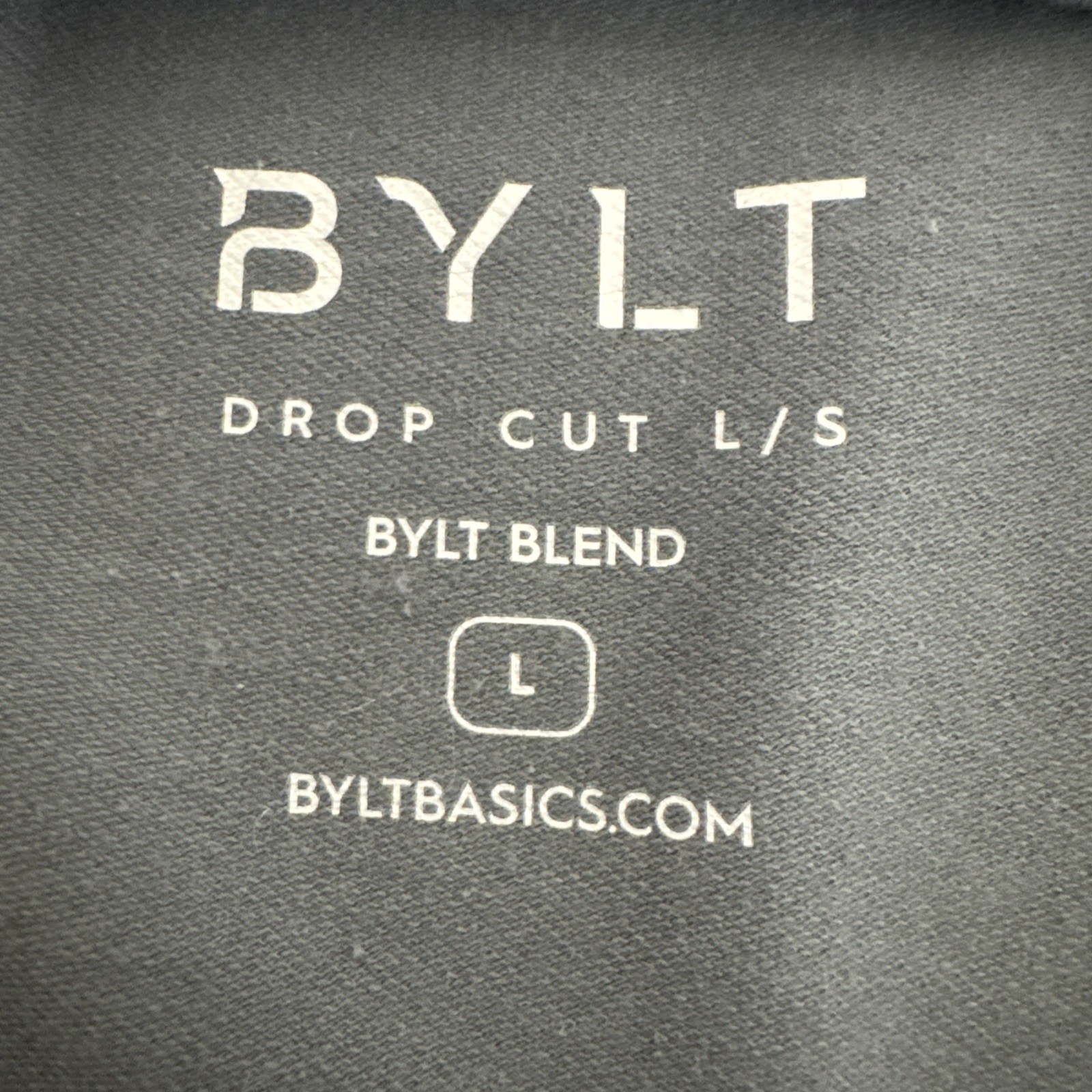 BYLT Mens L Drop Cup Long Sleeve Tee Shirt Green EUC