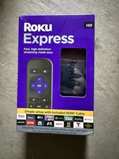 ROKU EXPRESS 3960RW Reproductor multimedia de transmisión HD con cable HDMI de alta velocidad