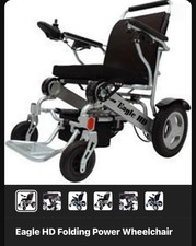 Eagle HD Folding Power Wheelchair for Seniors, Bariatric Brand New Accessories