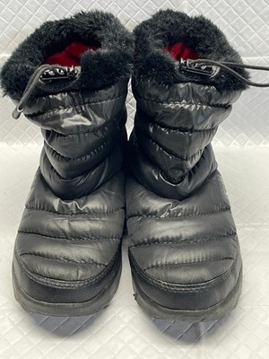 The North Face Boots Women Size 6 Black Icepick Down Snow Waterproof