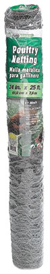 6 Stück Geflügelnetze, verzinkter Stahl, 1 Zoll Mesh, 24 Zoll x 25-Ft. 308404B