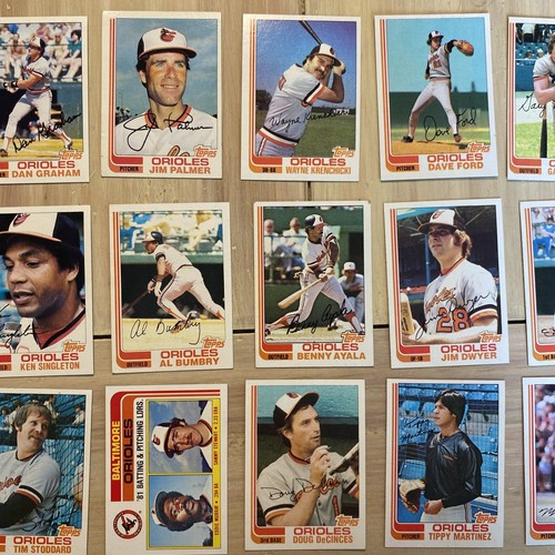 1982 Topps Baltimore Orioles JIM PALMER EDDIE MURRAY RICK DEMPSEY - Picture 3 of 13