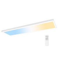 Led Panel 120X30 3CCT 3000K-4000K-6000K 40W Dimmbar Fernbedienung Aufbaurahmen