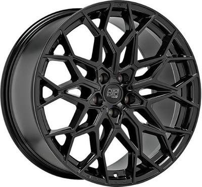 4x Alufelgen MSW 51 GLOSS BLACK 10x20 ET19 LK5 112 20 Zoll Felgen Alu