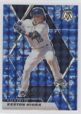 2021 Panini Mosaic Blue Camo Mosaic Prizm Keston Hiura #43 8em