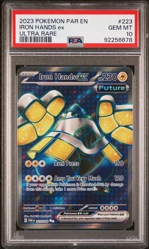 Iron Hands ex 223/182 PSA 10 Paradox Rift Ultra Rare