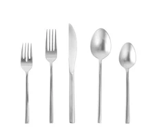 FORTESSA Arezzo 18/10 Stainless Steel Flatware, 20 Piece Place Setting With T...