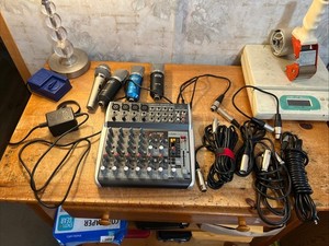 Behringer Premium 12-Input 2-Bus Mixer With Mic’s Pyle PDMIK4 & 3 Toner BM-700