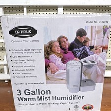 3 Gallon Warm Mist Humidifier with Auto Shut Off Extreme Quiet Operation New Box