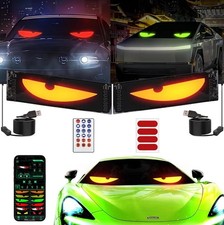 2PCS Devil Eyes Light for Cars,Programmable LED Eyes for Car, 4.3In X 14In,Flex