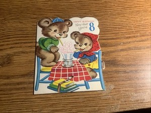 Vintage Birthday Card 1950s.