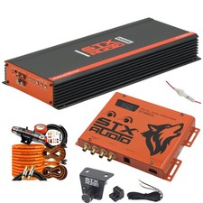 STX Audio STX3000.1D 3000W Car Amplifier + STX851A Bass Processor + Wiring Kit