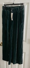 NWT Eileen Fisher Pine Velvet Wide Ankle Pants Size XXS MSRP$288
