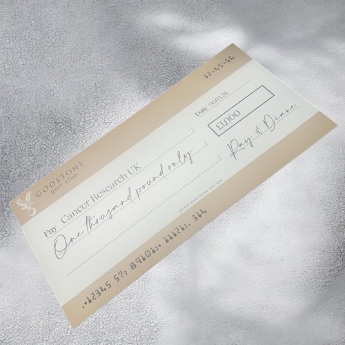 Large Foamboard Donation Cheque – Custom Printed Charity & Fundraising Cheque - Picture 3 of 6