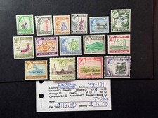 Rhodesia & Nyasaland # 158 - 171 MLH 2026 Scott Catalogue Value $ 112.80