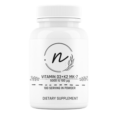 NaturePRO Vitamin D3 + K2 5000 IU 100 mcg 100 Portionen Pulver