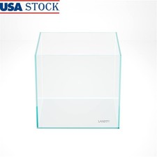 Rimless Glass Fish Tank 6.6G High Transparency Ultra-white Landscape Aquarium US