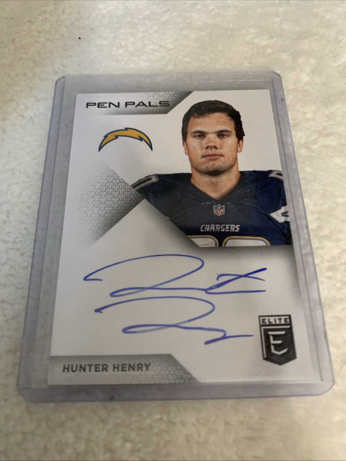 2016 Donruss Elite - Pen Pals Hunter Henry #PP-HH (AU, RC) Chargers
