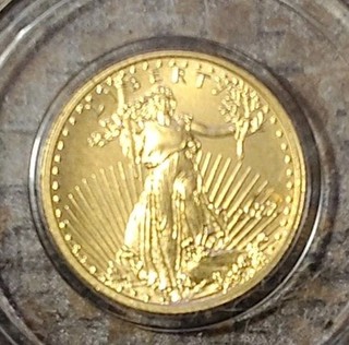 2022 1/10 oz American Gold Eagle Coin BU In A Capsule