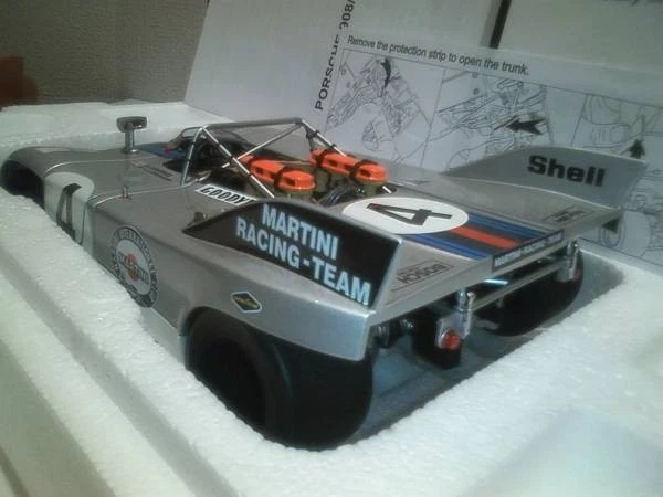 Autoart 1/18 Porsche 908/3 No.4 Nurburgring 6H Winner 1971 modellino auto nuovo - Immagine 2 di 3