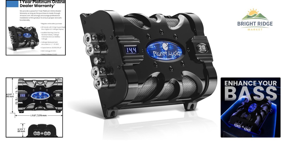 High-Performance 20 Farad Capacitor for Improved Sound and Voltage
