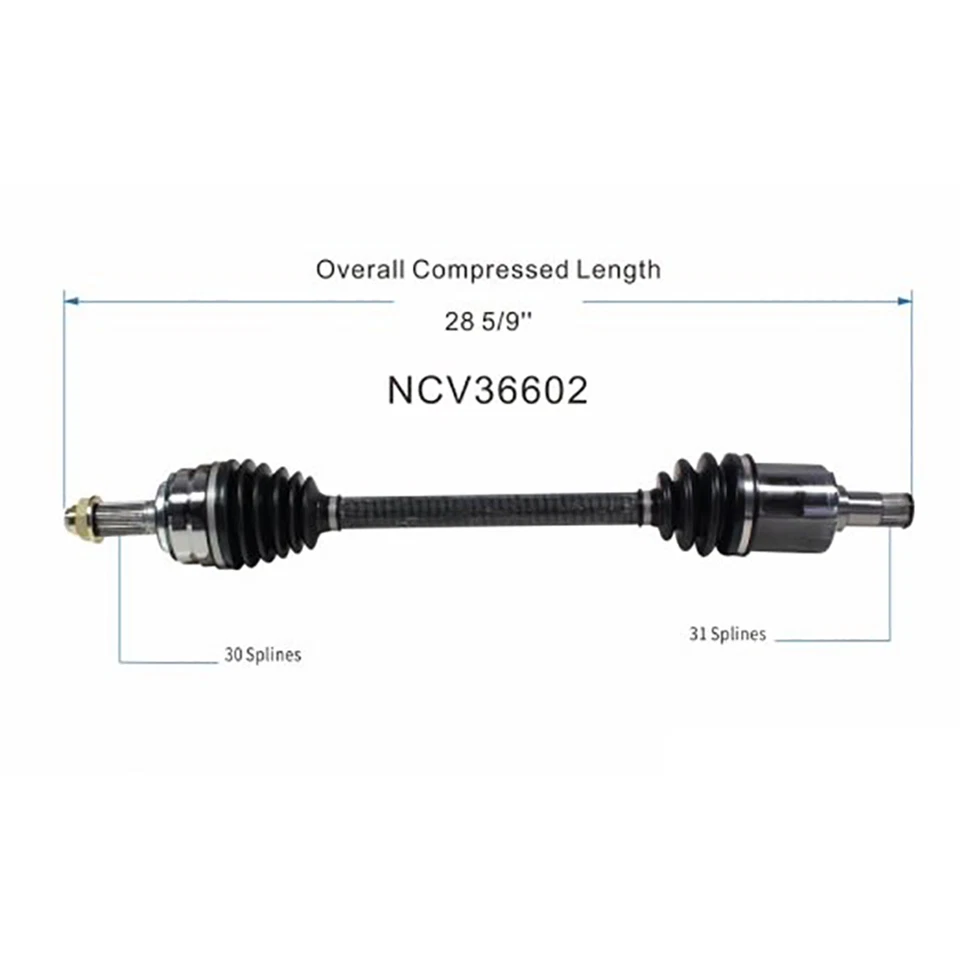 Передний вал оси CV шарнирное соединение левый правый для Honda Odyssey Touring 3,5 л 2011-2017 - Изображение 4 из 4
