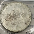 1965 Canada Silver Dollar Elizabeth II Silver Coin "Small Beads"