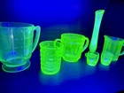Vaseline Uranium Depression Glass Lot