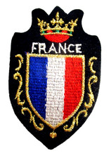 ECUSSON FRANCE♦️ DRAPEAU BLEU BLANC ROUGE ♦️EUROPE♦️Brodé ♦️