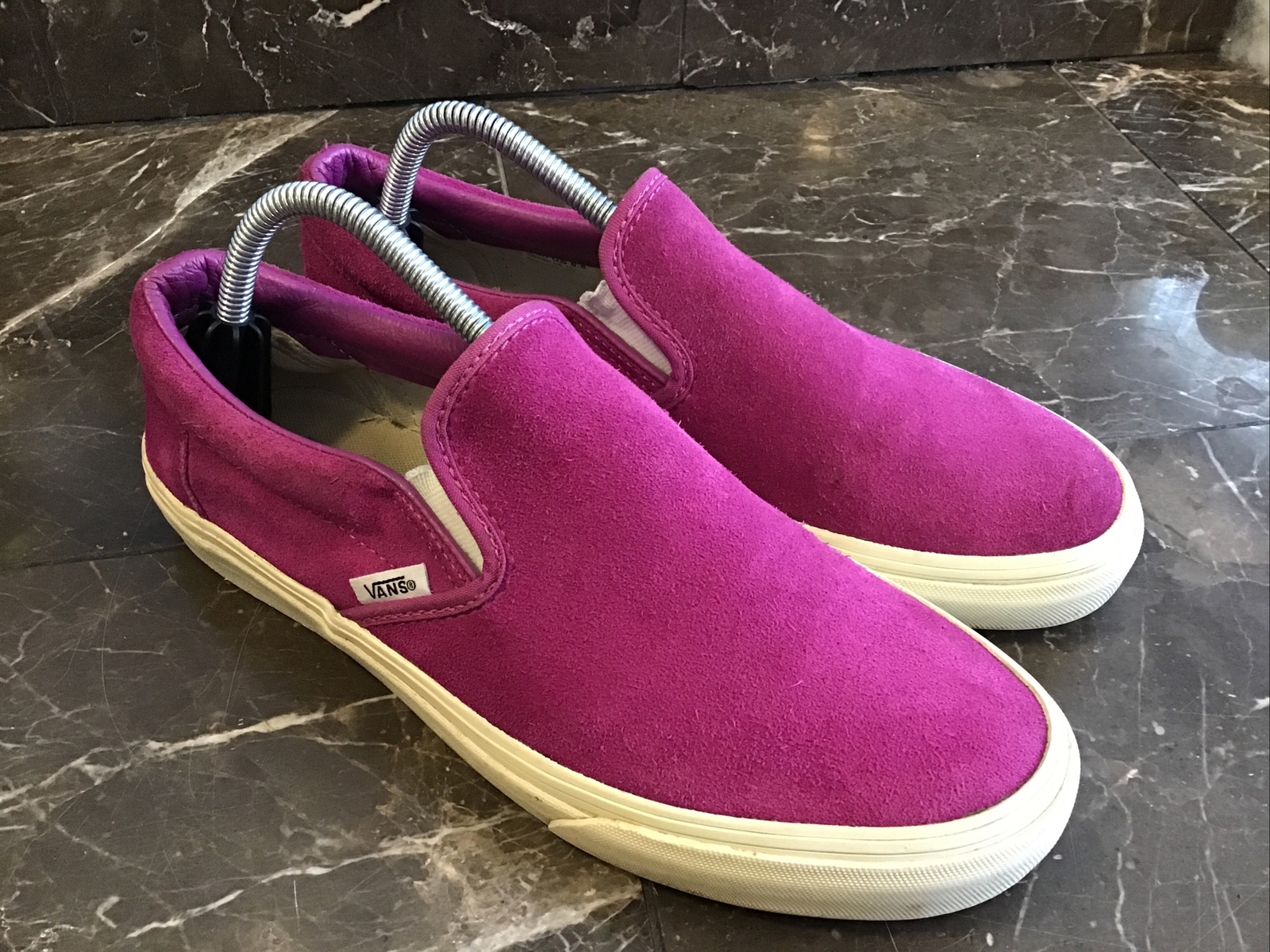 vans hairy suede slip on