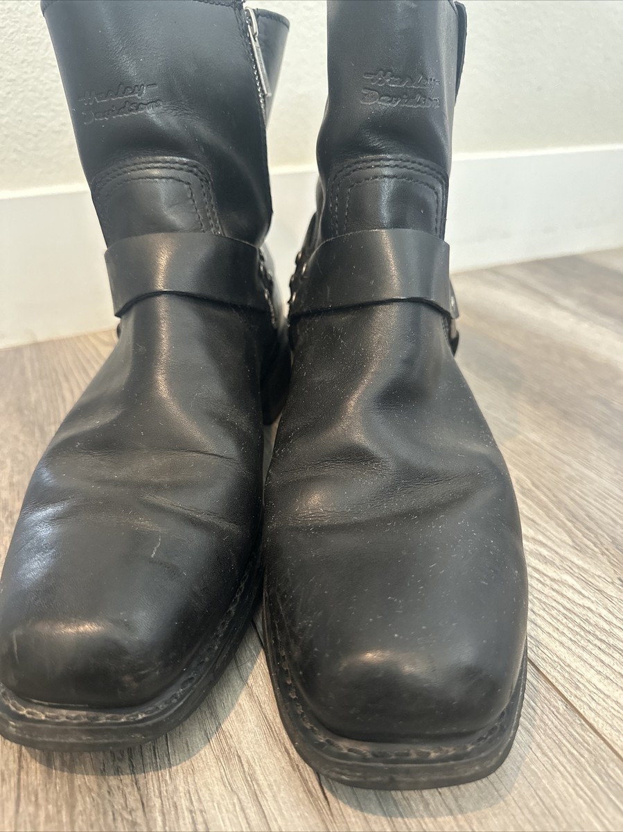 Mens Harley-Davidson El Paso Riding Boots Black Leather  display picture 3