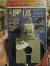 Vintage Floppy Disc Lock / Keys