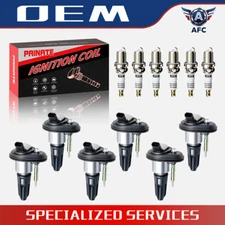 6X Ignition Coil+Iridium Spark Plug Fit Chevy Trailblazer GMC  4.2L UF303