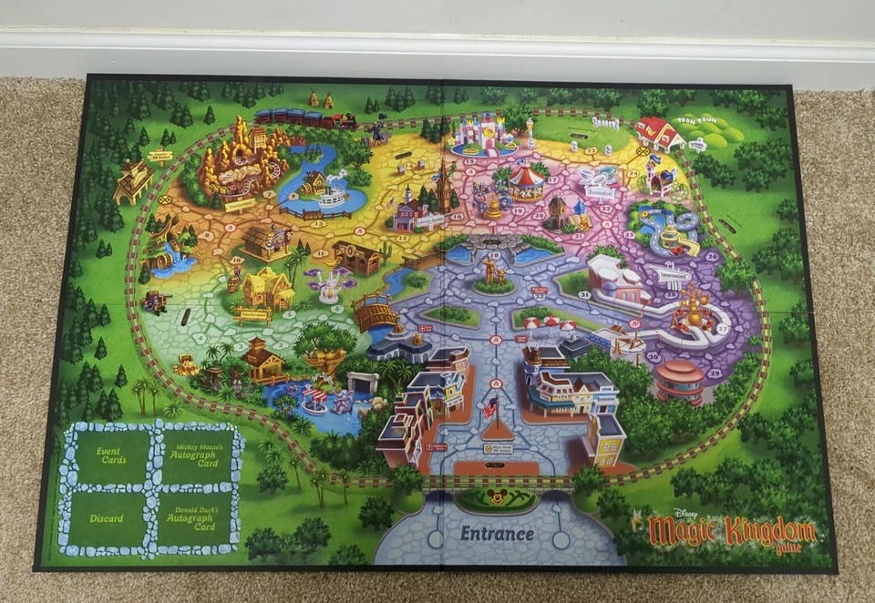 Disney Magic Kingdom Board Game 2004 Hasbro Parker Brothers INCOMPLETE - Image 3 of 4