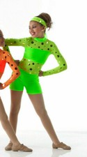 Adult Large Hot Shots Jazz Tap Dance Costume GREEN