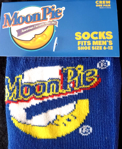 Moon Pie Funny Socks Odd Sox Uomo Donna Adolescente Unisex Taglia 6-12 Crew Socks - Foto 3 di 6