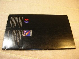 sega cd black sewer shark, manual only