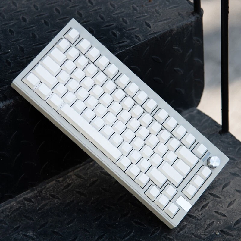 137PCS White Non-Engraved Mechanical Keyboard Keycap Set for Custom Builds