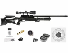 Hatsan NeutronStar Syn .25 Cal QE PCP Air Rifle w/ Scope and Targets and Pellets