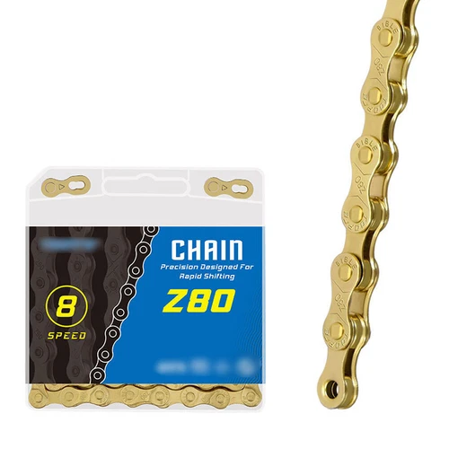 6/7/8/9/10 Speed MTB Bicycle Chain Mountain Bike Chains Road Cycling Part Gold - Picture 10 of 13