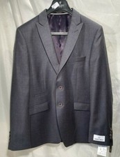 Mens Suit Jacket 42 Reg Wilvorst Grey Wool Single Breast Formal / Business