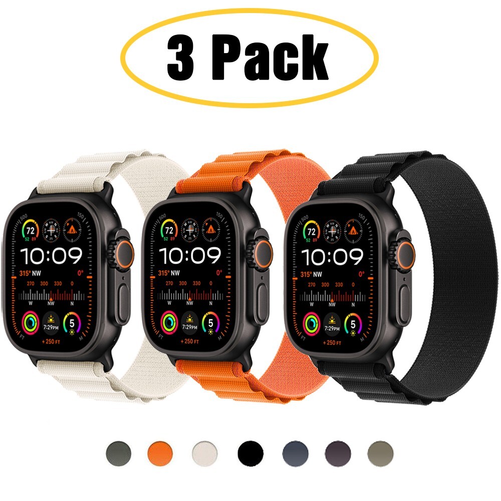 PACK Alpine Loop Sport Band for Apple Watch 11 10 44/45/46/49mm Ultra 